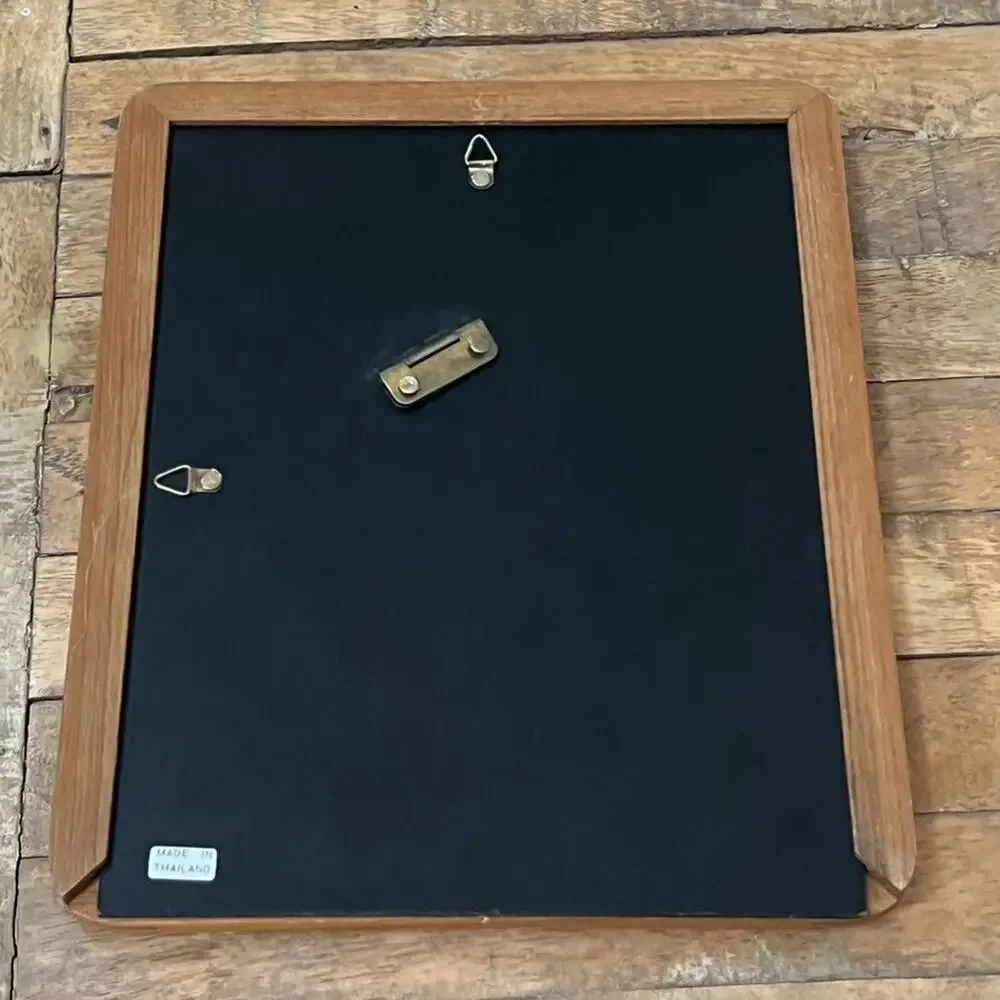 Contemporary Quality Wood Frame For 7.5x10 Pecan Color Made in Thailand